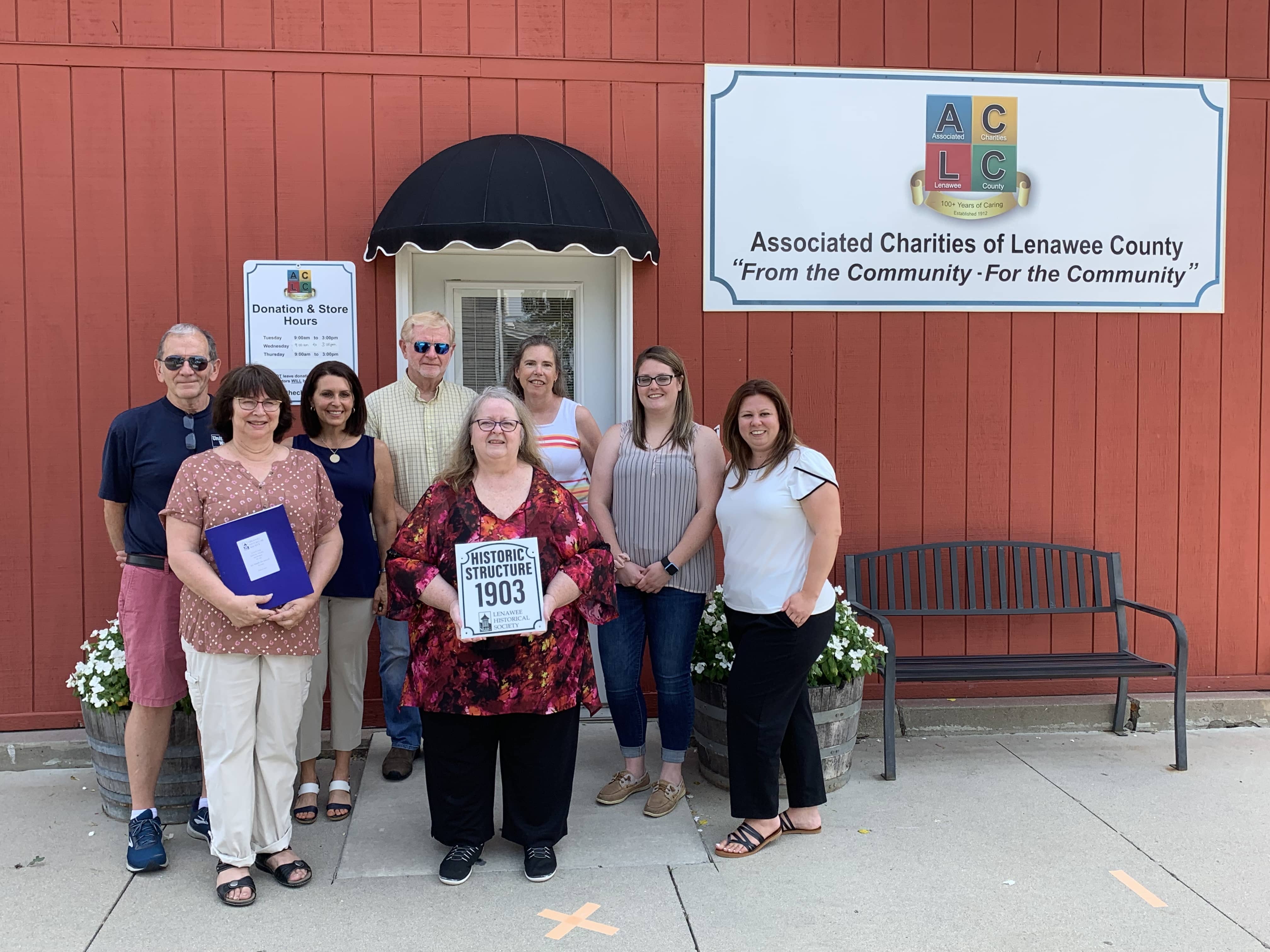 Historical Marker At The Associated Charities Of Lenawee County Wlen Fm Radio 103 9