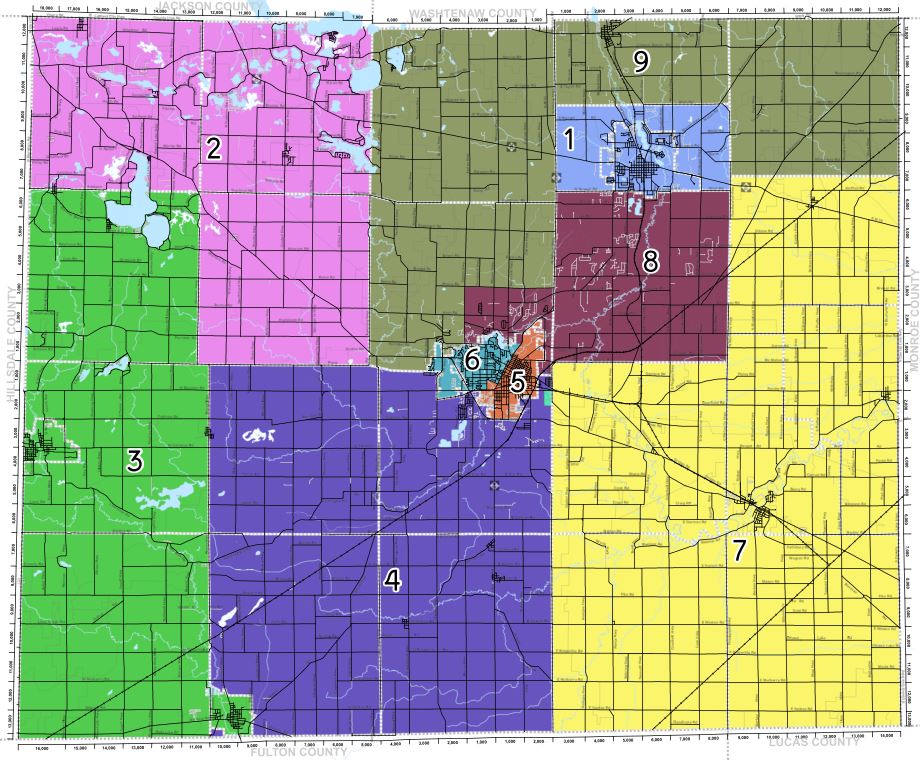 Slight Changes Proposed to Lenawee County District Map WLENFM Radio