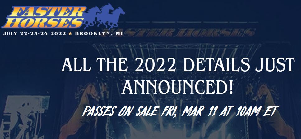 Faster Horses Announces Musician Lineup for 2022 Event | WLEN-FM Radio