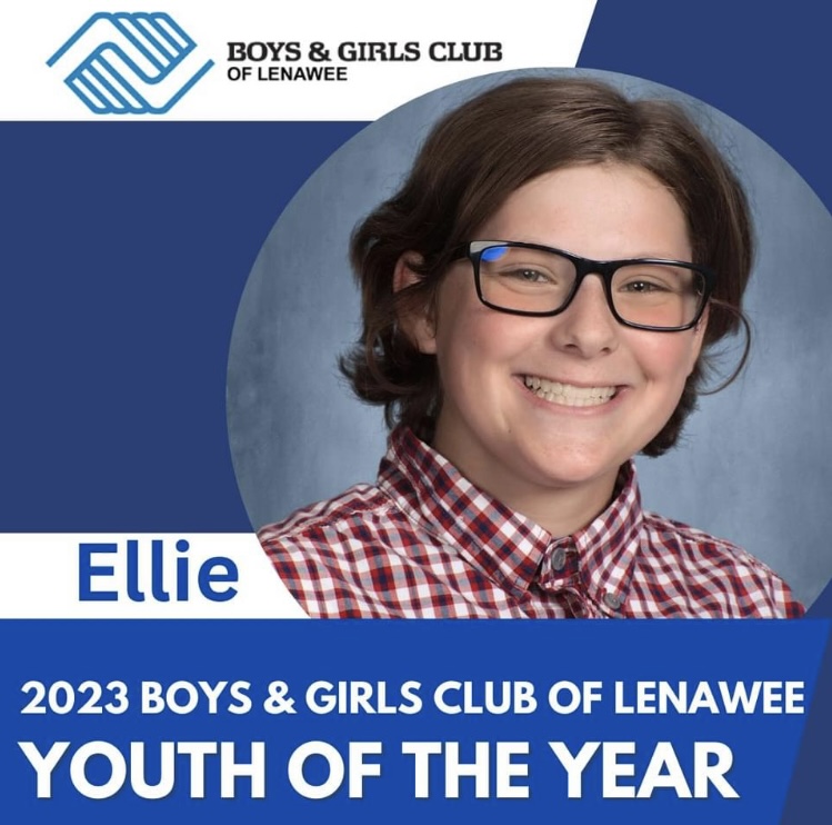 Boys and Girls Club of Lenawee Announces 2023 Youth of the Year Award