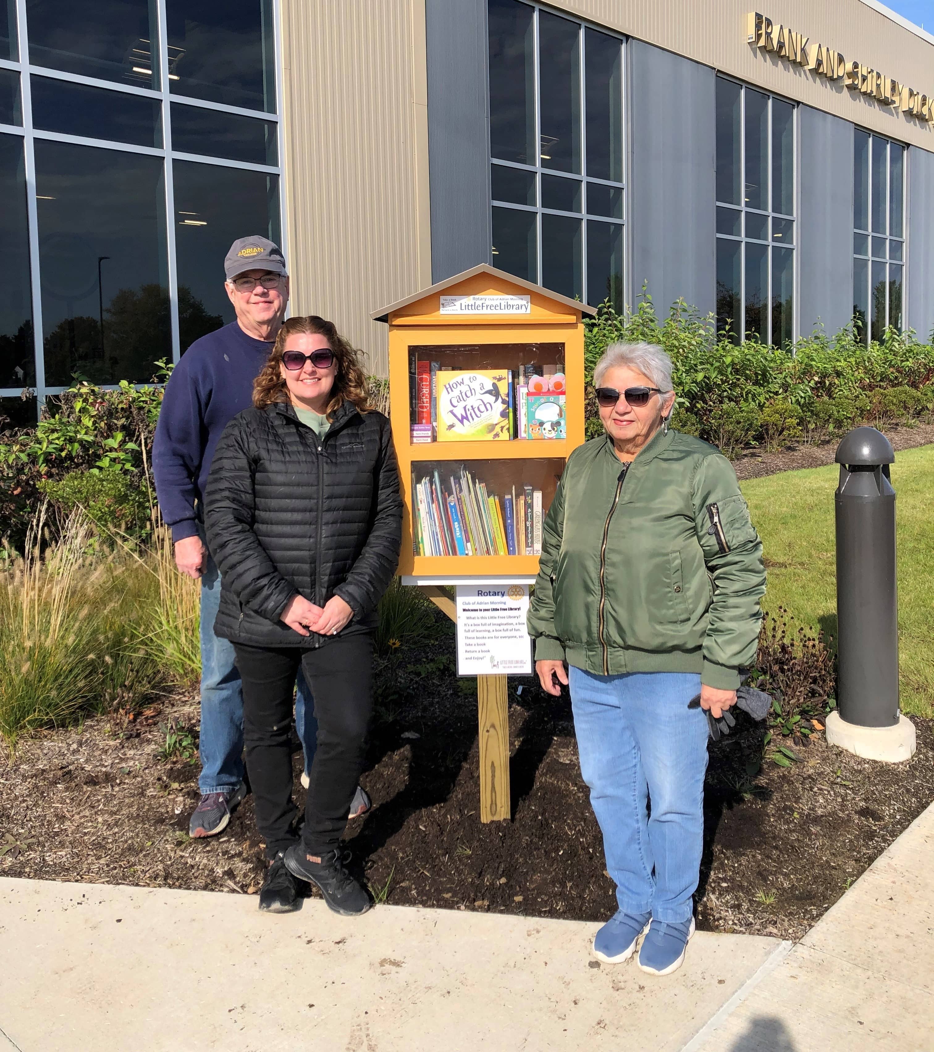 Adrian Morning Rotary Adds "Little Free Library" At Lenawee County YMCA ...