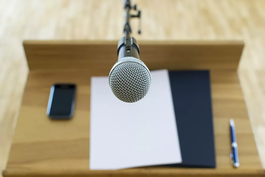 microphone-at-the-speech-podium