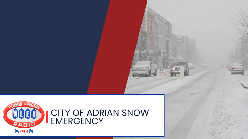 City of Adrian Snow Emergency