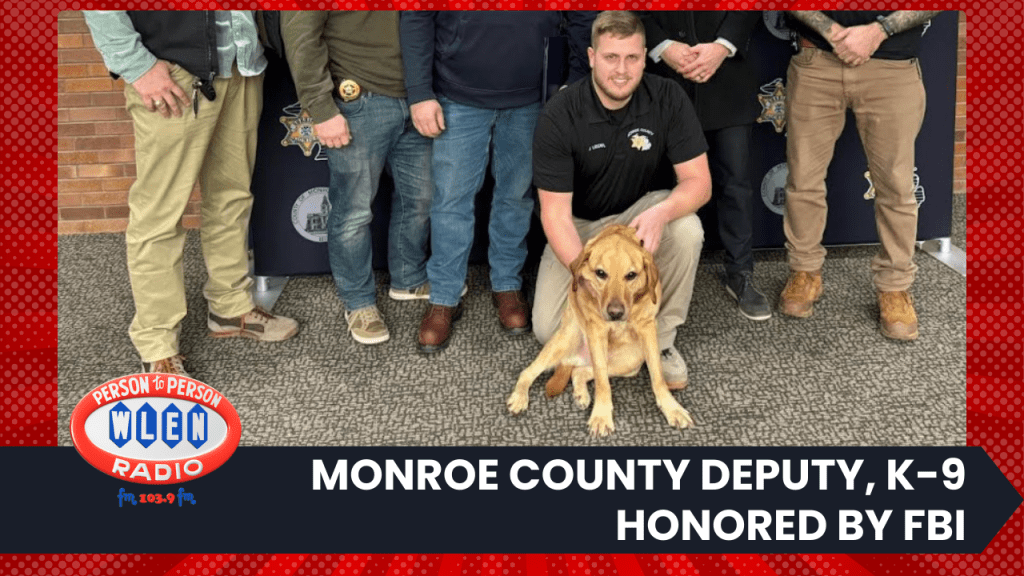 Monroe County Deputy, K-9 Honored by FBI