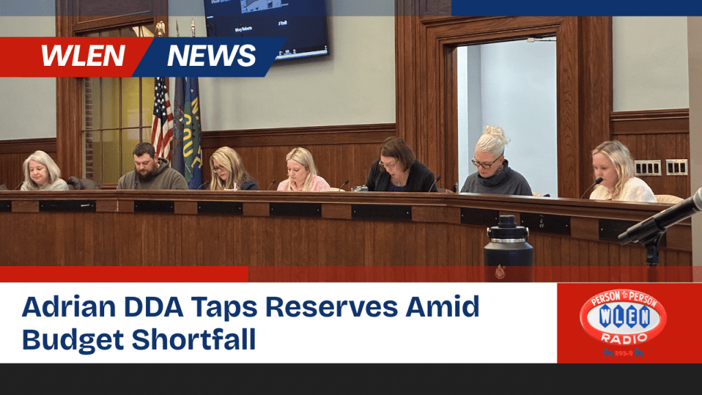 Adrian DDA Taps Reserves Amid Budget Shortfall