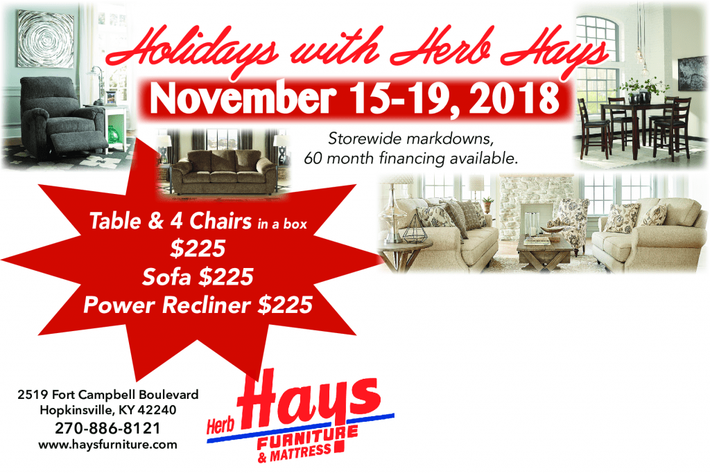 Herb Hays Furniture Hometown Holidays WKDZ Radio