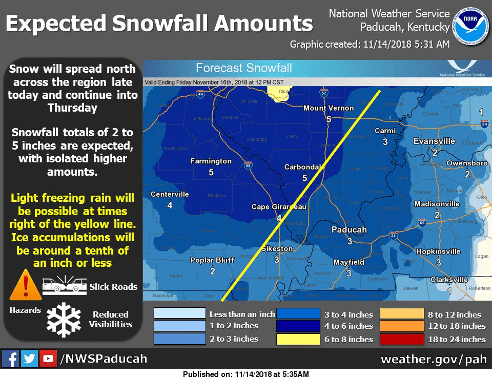 Winter Weather Advisory For Western Kentucky WKDZ Radio