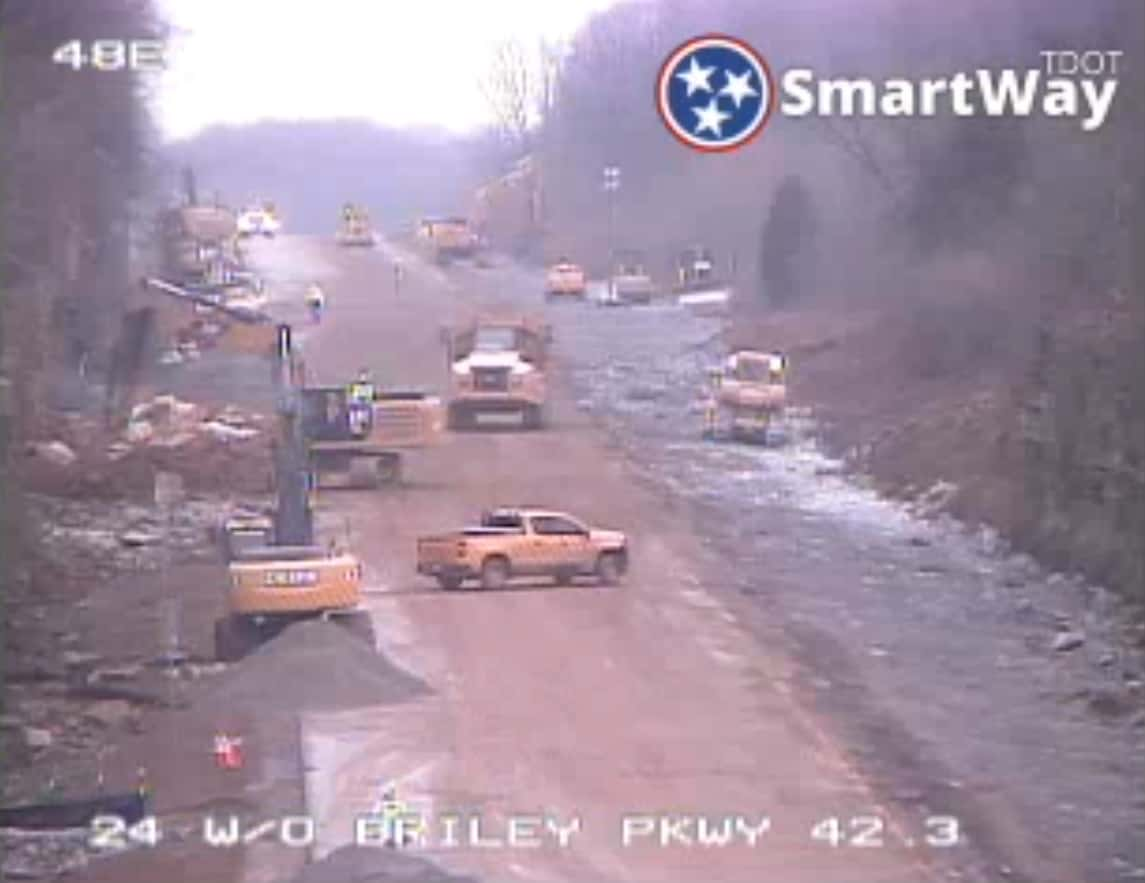 Crews Continuing To Clean Up Landslide On I24 East In TN WHVOFM