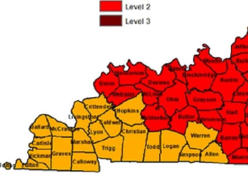 Ky Drought Map