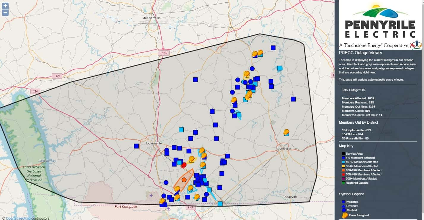 Pennyrile Electric Making Slow Progress In Restoring Power | WHVO-FM