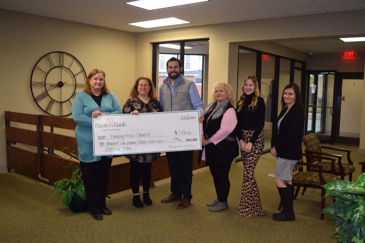 Planters Bank Presents Area Season Of Giving Donations WKDZ Radio