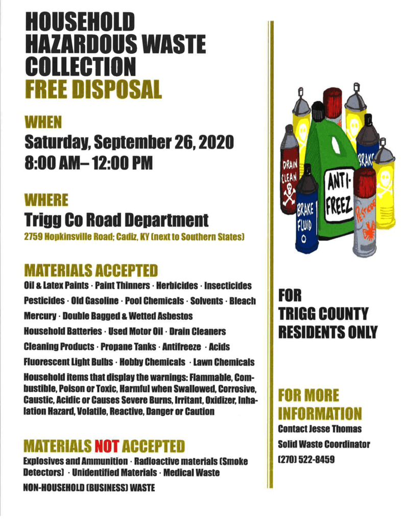 Household Hazardous Waste Collection | WKDZ Radio