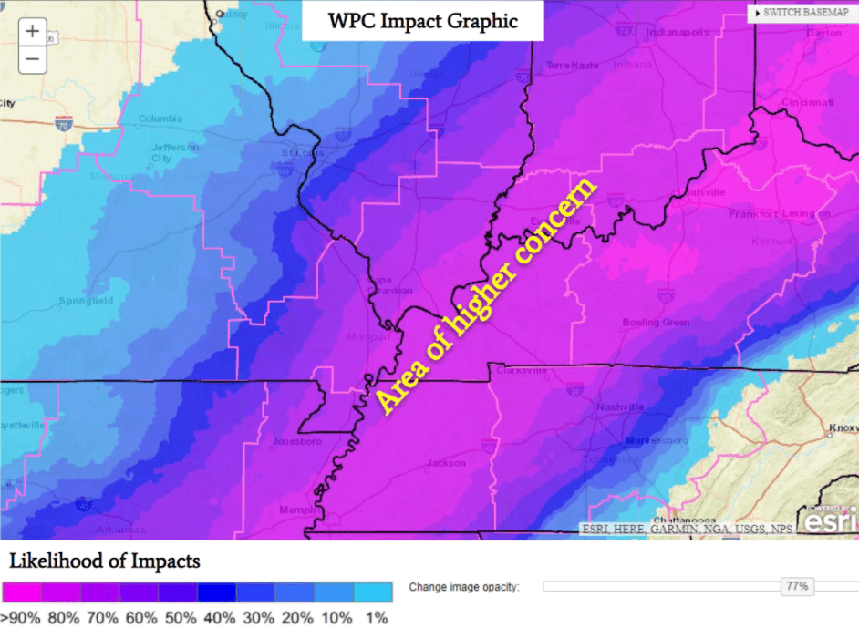 Significant Snowfall Predicted Sunday And Monday In West Kentucky