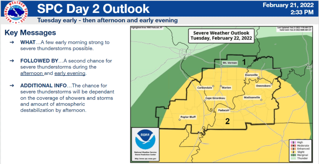 NWS Monitoring Possible Severe Weather Over Next Two Days | WPKY 103.3 ...