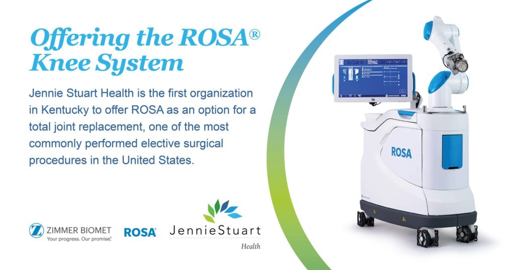 Jennie Stuart Health Offering ROSA Knee System - Vimarsana News