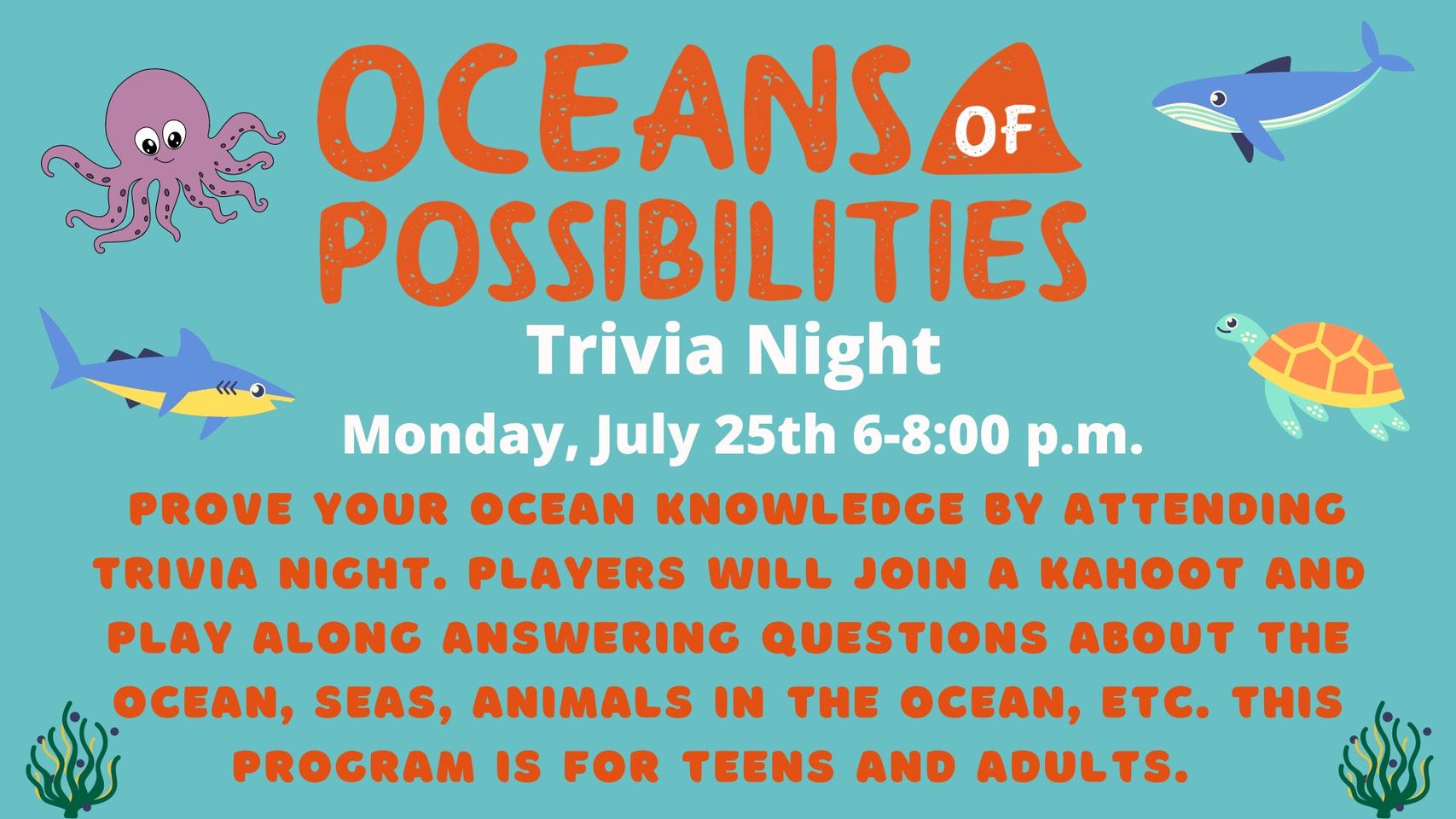Oceans of Possibilities Trivia Night | WKDZ Radio