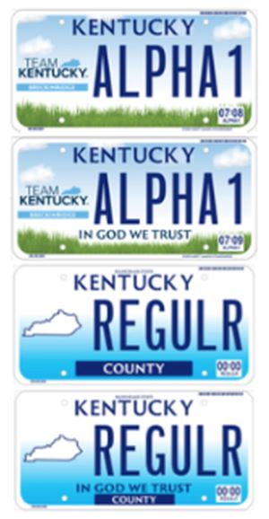 KYTC Making 'Team Kentucky' License Plates Available | WKDZ Radio