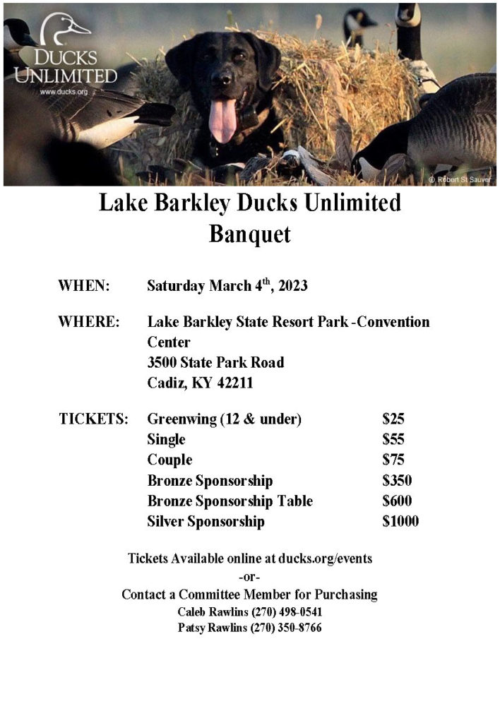 Blythewood Ducks Unlimited Banquet is Nov. 16