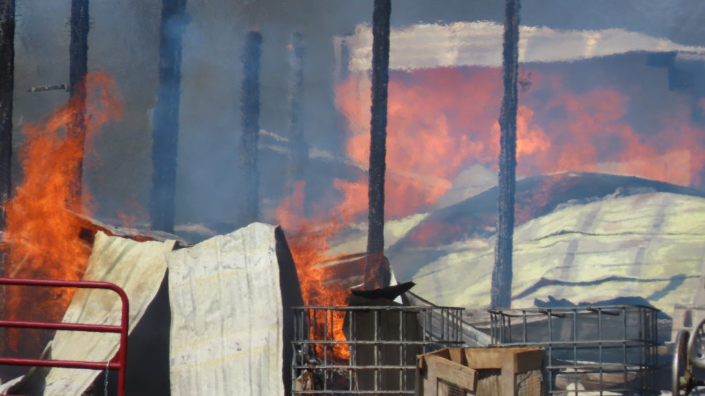 PHOTOS – Trigg County Barn Destroyed In Fire - Vimarsana News