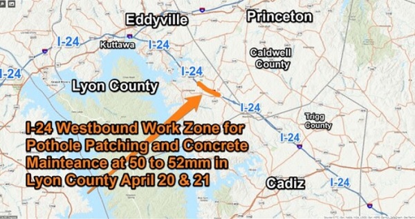 I-24 Work Zone In Lyon County Thursday And Friday - Vimarsana News