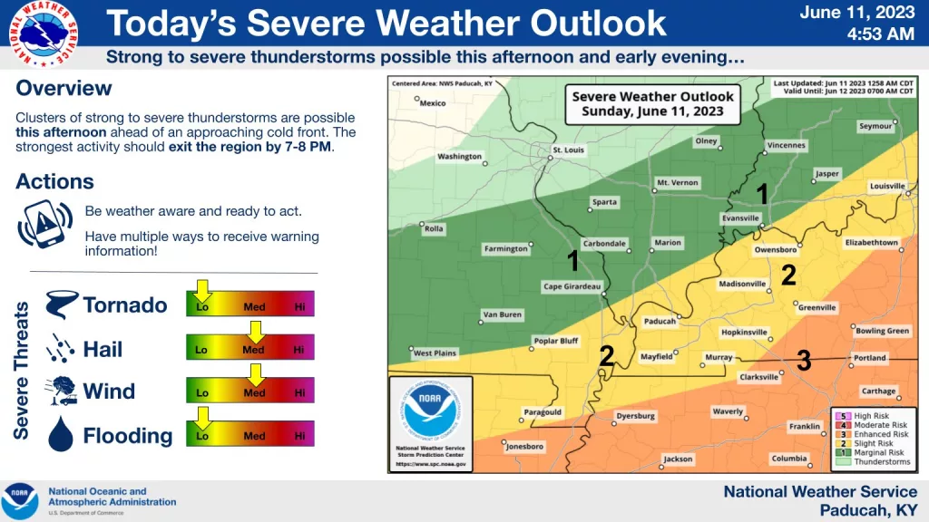 Severe Storms Possible Sunday Afternoon And Evening - Vimarsana News