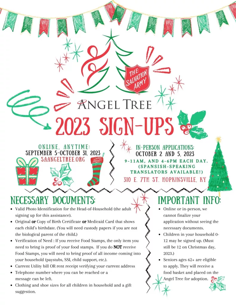 Angel Tree Signups WKDZ Radio