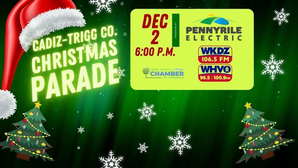 CadizTrigg Country Christmas Parade WKDZ Radio