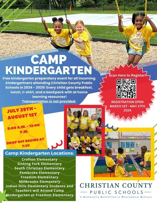 CCPS Camp Kindergarten Registration WKDZ Radio