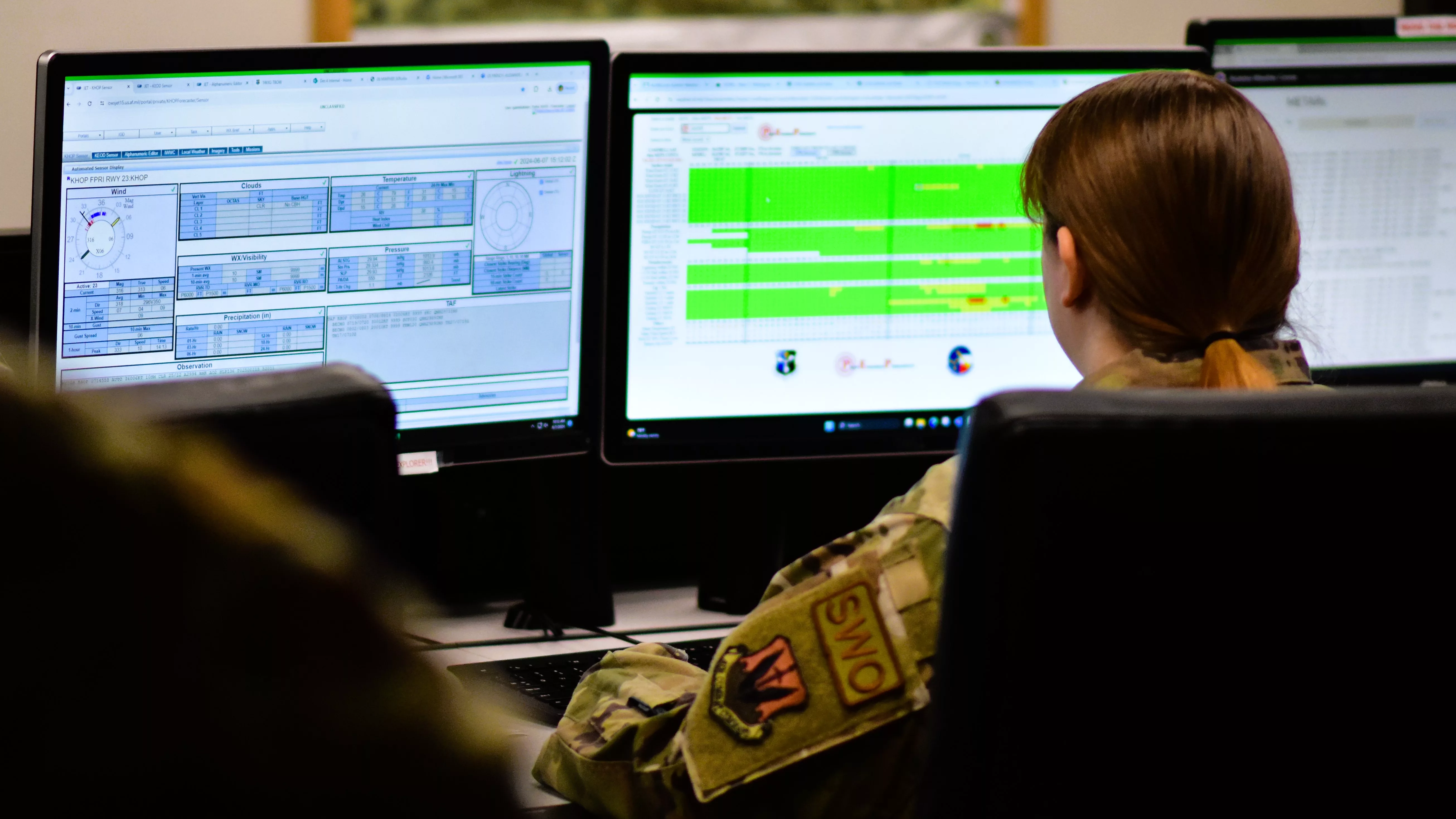 18th Combat Weather Squadron Delivers Fort Campbell Weather WKDZ Radio