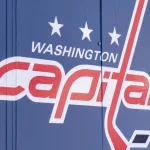 Washington Capitals logo^ on the side of their home arena Capital One Arena in downtown D.C. WASHINGTON^ DC^ USA - December 12^ 2019