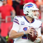 Buffalo Bills QB Josh Allen during an NFL game at Raymond James Stadium. Dec 12^ 2021; Tampa^ FL USA