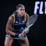 Cori Coco Gauff during the Australian Open AO 2024 Grand Slam tennis tournament on January 25^ 2024 at Melbourne Park^ Australia.