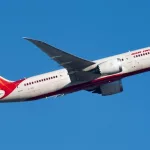 Air India Boeing 787-8 Dreamliner VT-ANL passenger plane departure and take off at Hong Kong Chek Lap Kok Airport Hong Kong^ China - December 1^ 2013: