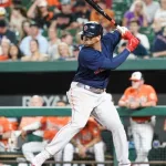 Boston Red Sox infielder Rafael Devers (11) against the Baltimore Orioles on September 10^ 2022 at Oriole Park at Camden Yards in Baltimore^ Maryland.