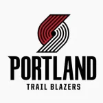 Portland Trail Blazers^ Popular editorial vector logo is printed on white paper.