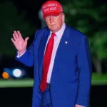 President Trump returns to the White House after speaking at a rally in Michigan. Washington Dc^ United States^ April 29 2025