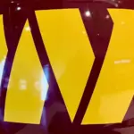 A closeup of a Washington Commanders helmet on display for a week at Mall of America. Bloomington^ MN^ USA. November 18^ 2023