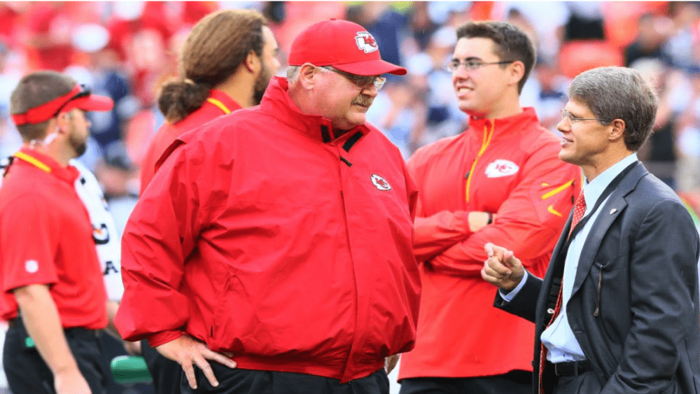 Kansas City Chiefs on X: #Chiefs GM John Dorsey & coach Andy Reid  introduce @jmac_18 to #ChiefsKingdom. WATCH:    / X