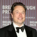 Elon Musk at the 10th Annual Breakthrough Prize Ceremony at the Academy Museum of Motion Pictures on April 13^ 2024 in Los Angeles^ CA