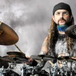 Percussionist Mike Portnoy Dream Theater performs in concert June 14^ 2010 at the Comfort Dental Amphitheater in Denver^ CO.