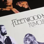 Closeup of isolated vinyl record album cover Rumours from Fleetwood Mac^ 1977. Viersen^ Germany - November 9. 2022