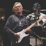 Eric Clapton performs with special guest Jimmie Vaughan at the Little Caesar's Arena Detroit^ Michigan -USA- September 10^ 2022