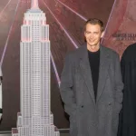 Hayden Christensen attends a Star Wars-themed media event at the Empire State Building on March 21^ 2024.