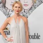 Claire Danes wearing dress by Zac Pozen attends Hulu FX’s Fleishman Is In Trouble at Carnegie Hall in New York on November 7^ 2022