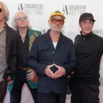 R.E.M.: Peter Buck^ Mike Mills^ Michael Stipe and Bill Berry attend 2024 Songwriters Hall of Fame Induction and Awards Gala at Marriott Marquis Hotel in New York on June 13^ 2024