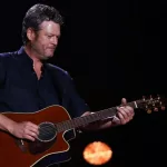 Blake Shelton performs in concert during the 2017 CMA Music Festival on June 9^ 2017 at Nissan Stadium in Nashville^ Tennessee.