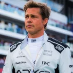 Brad Pitt at Silverstone GP for Filming during the Formula One British Grand Prix Silverstone Circuit^ Towcester^ United Kingdom^ 9.July.2023