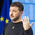 Ukrainian President Volodymyr Zelensky held a press conference in Brussels. 20.05.2025 Brussels^ Belgium