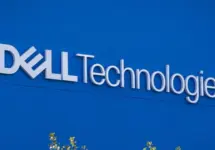 Closeup of DELL Technologies logo sign on the company headquarters office building in Silicon Valley^ SF Bay Area. Santa Clara^ California US - September 21^ 2024