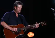 Blake Shelton performs in concert during the 2017 CMA Music Festival on June 9^ 2017 at Nissan Stadium in Nashville^ Tennessee.